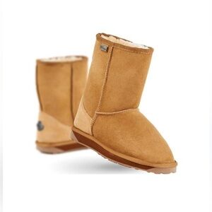 Emu Tan Australian wool shearling Ankle Boots pull on winder snow